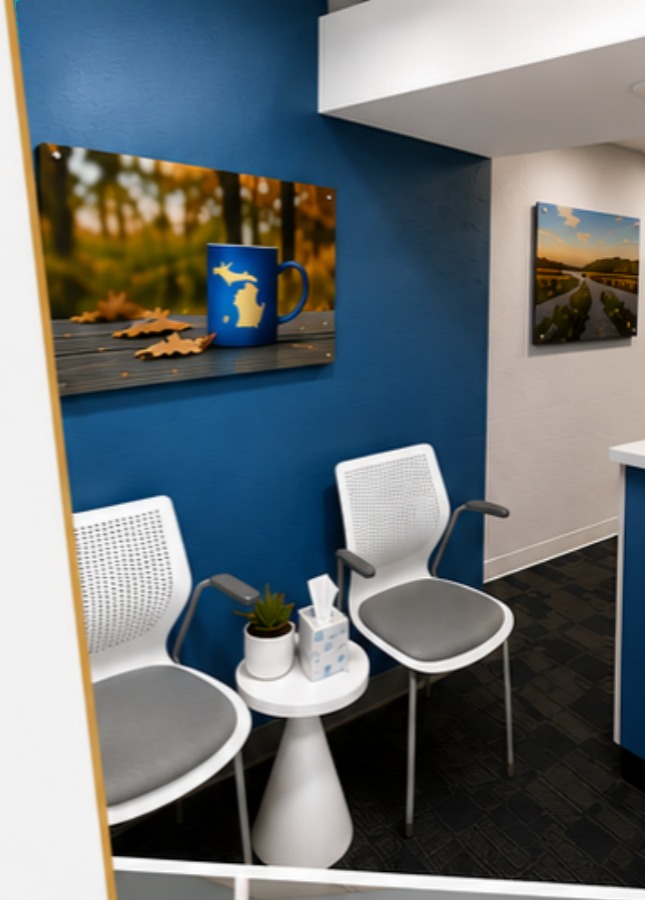 Welcoming reception area at Eckstein Dental